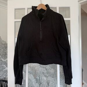 Lululemon Scuba Black Half-Zip Pullover Sweatshirt M/L